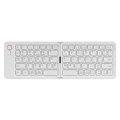 INF Brezžična zložljiva Bluetooth tipkovnica - Bela, prenosna in kompaktna White, (5000071906)