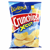 REBRASTI ČIPS S SOLJO CRUNCHIPS X-CUT, LORENZ, 130G