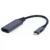 A-USB3C-HDMI-01 Gembird USB Type-C to HDMI display adapter, space grey