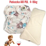 shumee NappiMe AIO PUL MINT BEARS plenica za večkratno uporabo