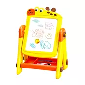 Aga4Kids Otroška tabla za flomastre 2v1 Rumena