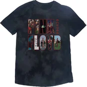 Pink Floyd Echoes Album Montage Wash Collection Dip-Dye On Black L Majica