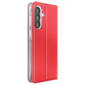 AVIZAR Etui za Galaxy A57 rebrasta tekstura s funkcijo stojala in žepkom za kartice, Rdeča, (5000274157)