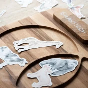 Its a moms world Drvena igracka za decu Tabla skupova