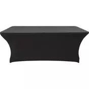 Rojaplast Elastični črni prt za catering mizo 180x75 cm