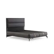 Hanah Home Ram za krevet Rise, 140x122x200 cm, Tamnosivi