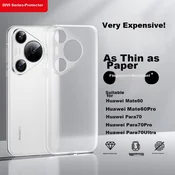 Divi Maska za mobilni telefon Huawei Pura 70 Pro, Providno-bela
