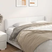 Vidaxl vidaXL Vzglavnik s krilci bel 203x23x78/88 cm umetno usnje