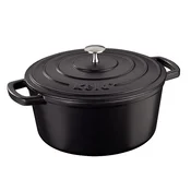 Kela Litoželezna pekač s pokrovom CALIDO 26 cm, črna