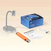 KJB Polnilna UV LED lučka za gel nohte s senzorjem in stojalom, oranžna