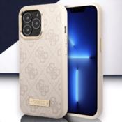 Guess Ovitek Guess pink za iPhone 13 Pro Max/12 Pro Max s tehnologijo MagSafe (GUHMP13XU4GPRP)