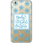 Ovitek Print za Huawei P9 Lite My Print Cover, Cold outside, siva in roza