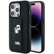 Karl Lagerfeld KLHCP13XGSAKCPK iPhone 13 Pro Max 6.7 black hardcase Gripstand Saffiano KarlChoupette Pins (KLHCP13XGSAKCPK)