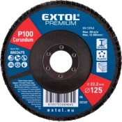 EXTOL Lamelni disk, poševni korund, premer 125 mm, P100 8803475
