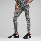 Womens Puma Essentials Aninmal Leggings Youth, Black, Size 7-8Y, Clothing