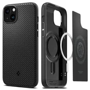 Spigen SPIGEN ovitek MAG ARMOR, združljiv z MagSafe, za iPhone 15 Plus, mat črna