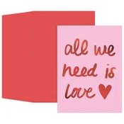 ČESTITKA 10,5X14,8CM LOVE STEWO 5098 25 BLISTER