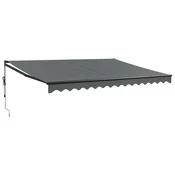 Vidaxl Avtomatsko zložljiva tenda antracit 4,5x3 m