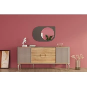 Hanah Home Ogledalo Pubble, Antracit