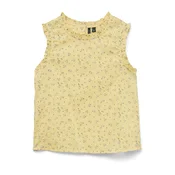 VERO MODA Bluza VMTRINE limun / zelena / bijela