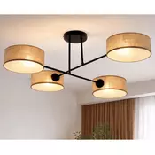 Brilagi - Pritrjen stropni lestenec VIRGO 4xE14/40W/230V bež/črna