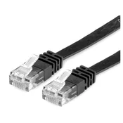 VALUE UTP Cat.6 Flat mrežni kabel, black 1 m1 omrežni kabel Črna 1 m Cat6 U/UTP (UTP)