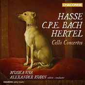 HASSE,BACH C.P.E.,HERTEL:CELLO CONCERTOS