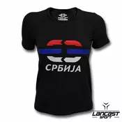 Break Limit ženska T majica Logo/Srbija, crna