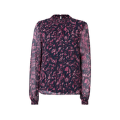 VILA Bluza VIFALIA mauve/črna