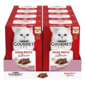 Gourmet Mon Petit mokra hrana za mačke, govedina, teletina in jagnjetina, 8 x (6 x 50 g)