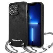 1 to 3 Ovitek Karl Lagerfeld Klhcp13Xpmk Za Iphone 13 Pro Max 6,7 Trdo Usnjeno Ovitek