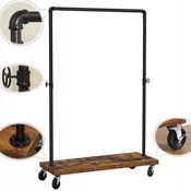 shumee Begryf temno rjav stoječi obešalnik za oblačila 103x40x162,5