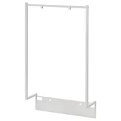 NORDLI Nadgradna šipka za vešalice, bela, 80x115 cm