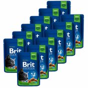 Vrečka BRIT Premium Cat Chicken Slices for Sterilised 12x100 g