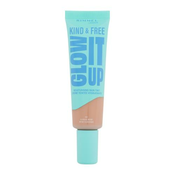 Rimmel London Kind & Free Glow It Up Moisturising Skin Tint puder normalna koža 30 ml odtenek 201 Classic Beige
