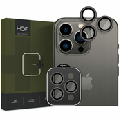 Hofi Camring zaščitno steklo za kamero za iPhone 15 Pro/15 Pro Max, črna