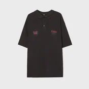 Cropp - Polo majica s printom - CRNO