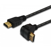 Kotni HDMI kabel 3M, 18Gbit, pozlačeni kontakti