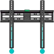 ONKRON Fixed TV Wall Mount for 32 to 65-inch Flat Panel TVs Digital Panels 50 kg, Black