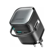 Joyroom Polnilec z izvlečnim kablom 65W Joyroom TCL02 GaN