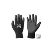 Bradas Zaščitne rokavice 7 poliuretanske PURE BLACK BR-RWPBC7