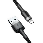 iPhone 14 Pro / 14 Plus / 14 BASEUS CAFULE kabel za podatke USB - lightning, 300 cm, CRNA CALKLF-RG1