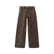 MANGO KIDS Hlače BROTE rjava/čokolada