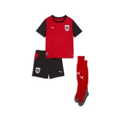 PUMA Austria 2026 Home Mini Kit Youth, Shop, Red/Black, 2-3Y