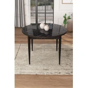 HANAH HOME Trpezarijski sto Tor Black Marble Black