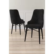 HANAH HOME Set 4 stolice Neta Black