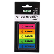 Označevalec strani levia podpis 12x45mm 5x25 110503