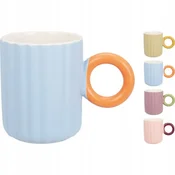 Koopman Pastelna porcelanasta skodelica z ročajem 370 ml 1 kos.