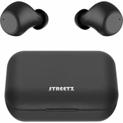 Slušalice Streetz T210, bežične, bluetooth, mikrofon, in-ear, crne TWS-110