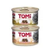 TOMI Cat konzerva za macke komadici u gelu - Losos i piletina 12x85g